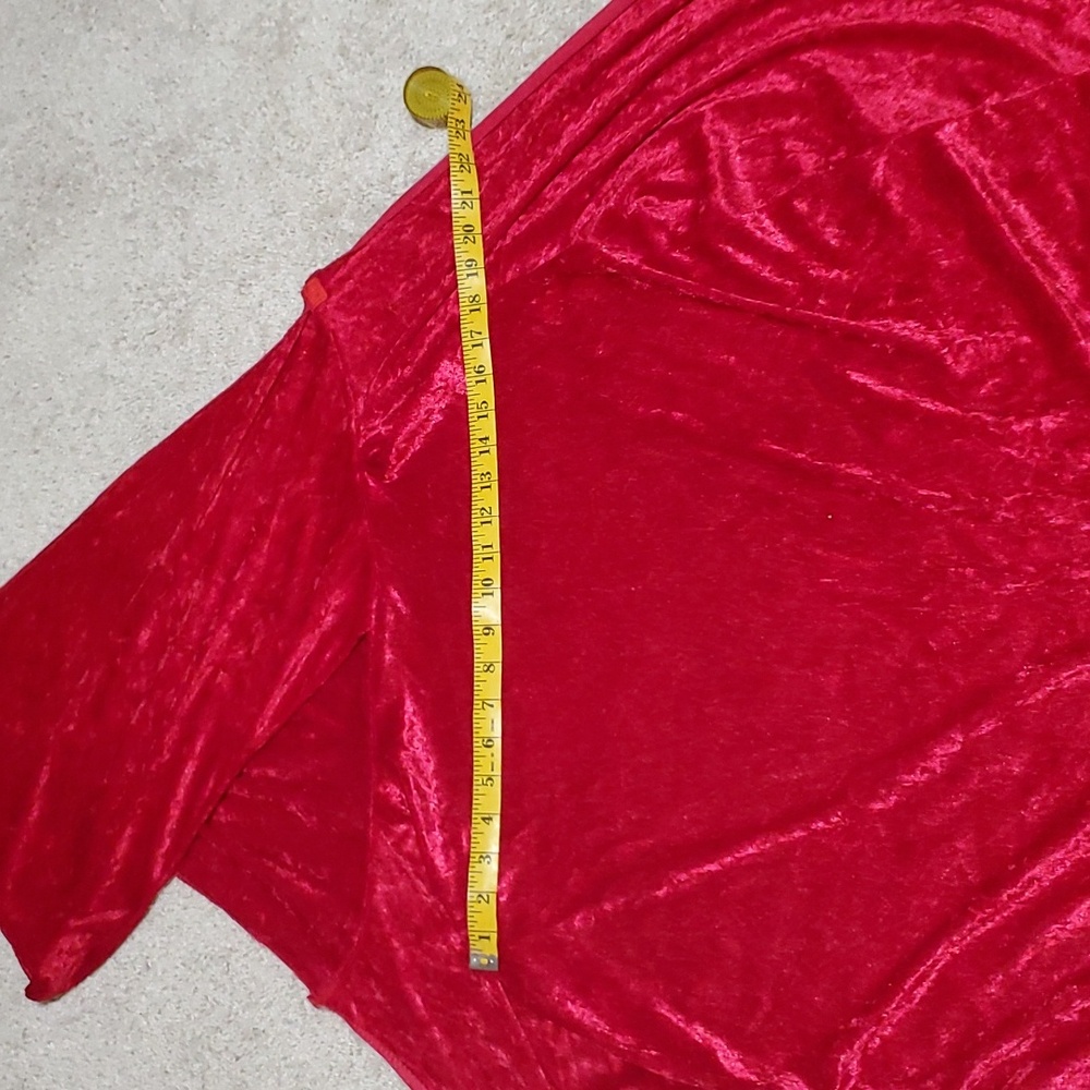 Long velvet flowy hoody cape - Picture 10 of 15